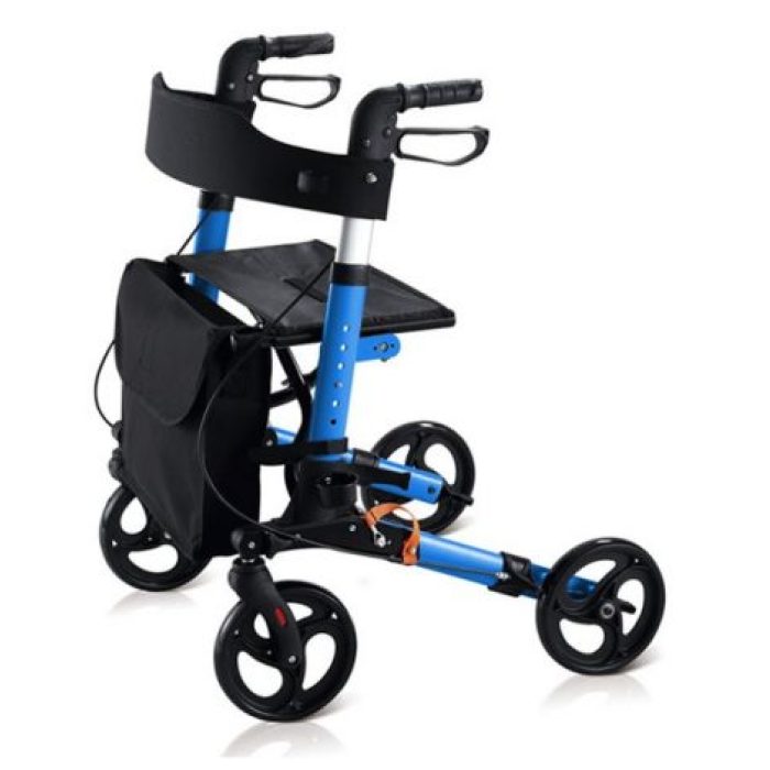Travel Lite Portable Outdoor Seat Walker with Seat and Bag + Crutch Holder