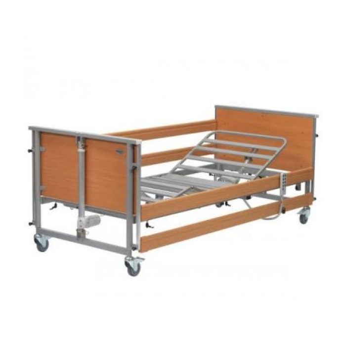 BED Hosp/Homecare Casa Classic Electric Hi-Low Single Bed up to 140KG with side rails Buy/Hire