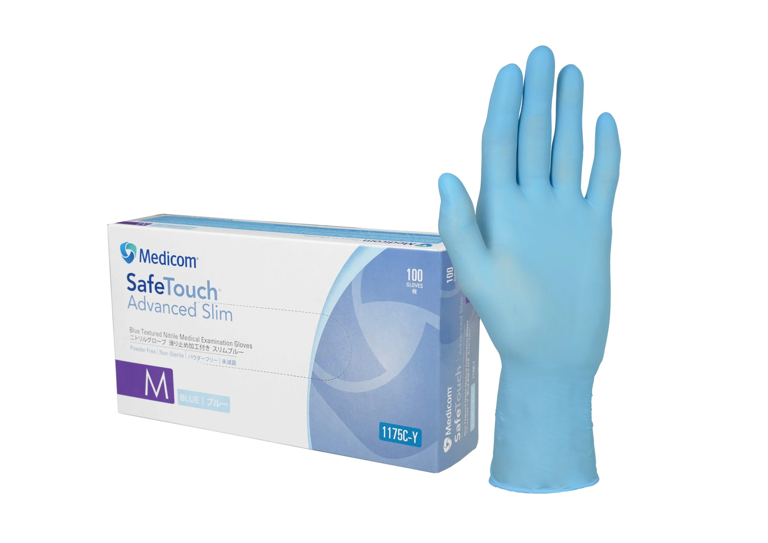 GLOVE NITRILE SafeTouch Slim POWDER FREE X-LARGE BX100 MEDSFTJY1175E-100 5 GLOVE NITRILE SafeTouch Slim POWDER FREE X-LARGE BX100 MEDSFTJY1175E-100