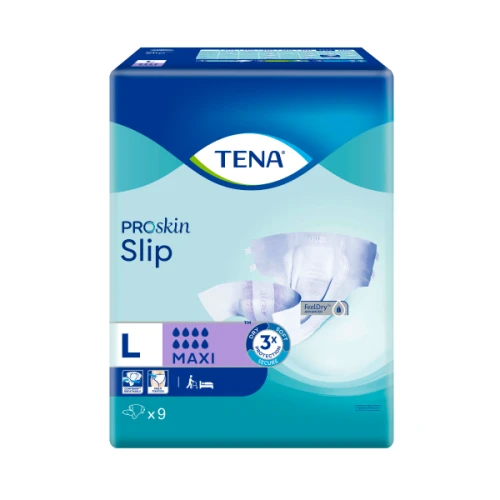 Disposable Pads and Wipes TENA SLIP MAXI PROSKIN LARGE CTN 9X6 2029122