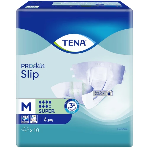 Disposable Pads and Wipes TENA SLIP SUPER PROSKIN MEDIUM Pk10 SLIPS