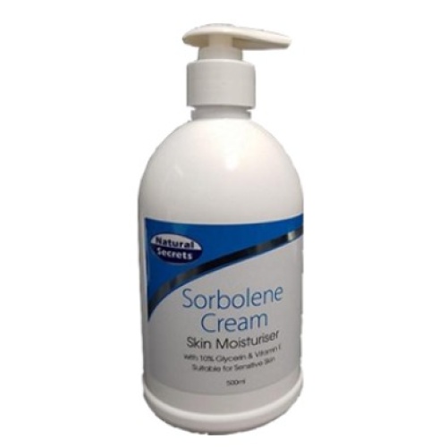 Bathroom Natural Secrets Sorbolene 10% Glycerine & Vit E Cream 500mL Pump
