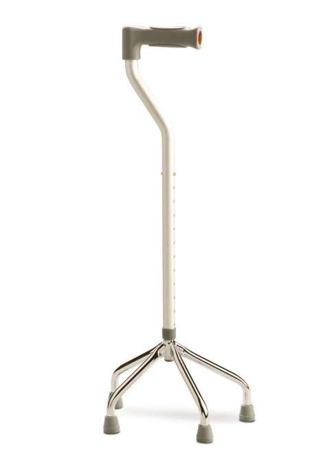Quad WALKING Stick - ADJUST HEIGHT SMALL BASE Silver HE0070 5 Quad WALKING Stick - ADJUST HEIGHT SMALL BASE Silver HE0070